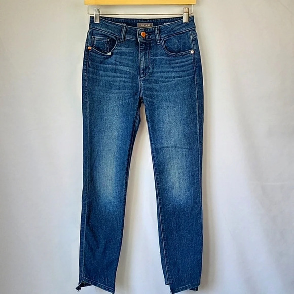 DL1961 Florence Ankle Mid Rise Instasculpt Skinny Jeans Size 26 - Picture 1 of 15